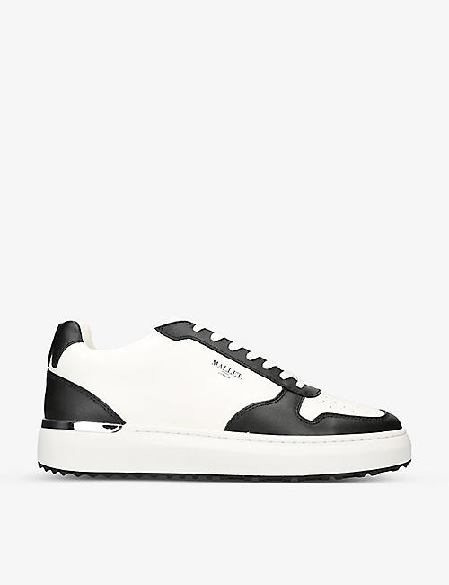 MALLET: Hoxton 2 contrast-panelled leather low-top trainers