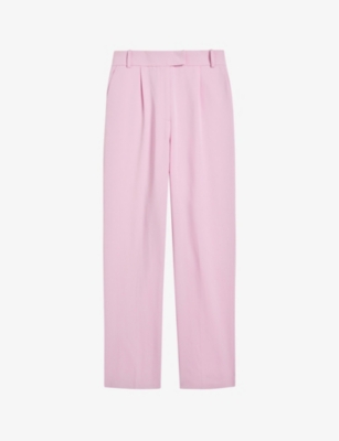 TED BAKER: Myyiat straight-leg mid-rise slim-fit woven trousers