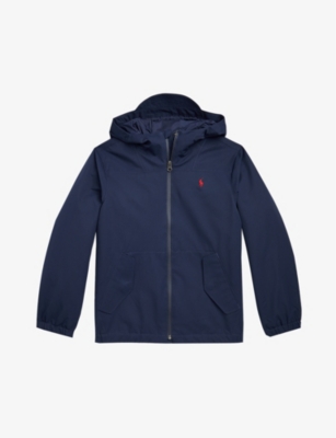 Polo windbreaker hot sale with hood