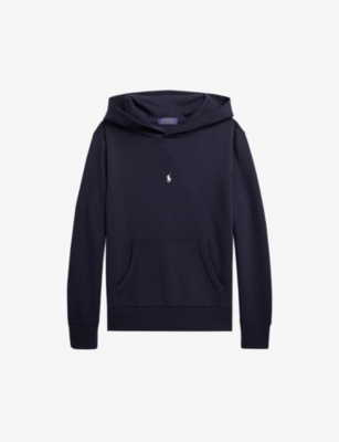 RALPH LAUREN：徽标刺绣常规版型平纹针织棉帽衫 2-14 岁