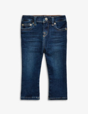 RALPH LAUREN: Aubrie faded stretch-denim leggings 6-24 months
