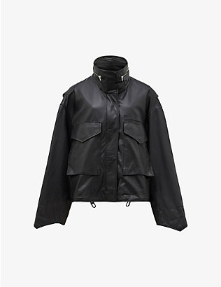 ALLSAINTS: Clay oversized leather jacket