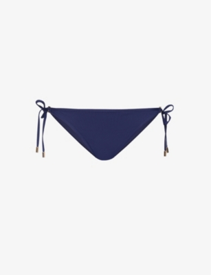 Melissa Odabash Womens Navy Malta Low-rise Bikini Bottoms