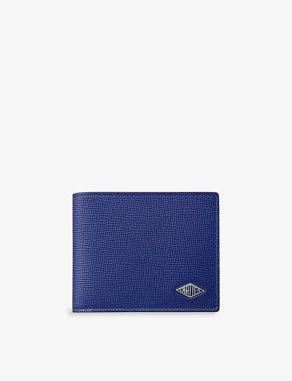 Cartier Womens Ink Losange Logo-plaque Grained Leather And Palladium Wallet