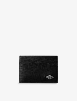CARTIER: Losange double leather and palladium card holder