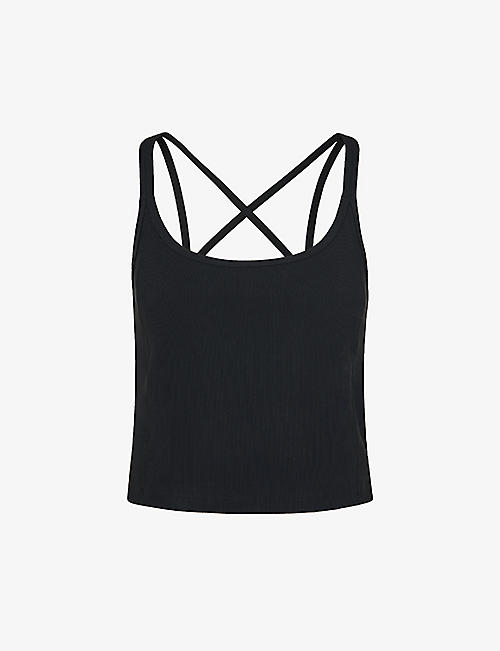 WHISTLES: Ribbed stretch-woven vest top