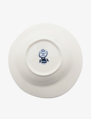 SELETTI: Diesel Living with Seletti Classics On Acid Flower Bird Porcelain Soup Bowl 25cm