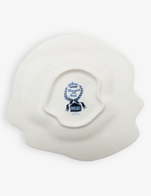 SELETTI DIESEL LIVING WITH SELETTI CLASSICS ON ACID GLITCHY WILLOW PORCELAIN DESSERT PLATE 21.4CM