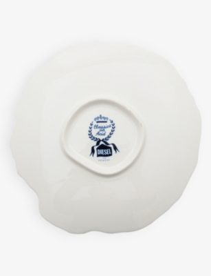 SELETTI: Diesel Living With Seletti Classics On Acid Melting Landscape Porcelain Dessert Plate 21.5cm