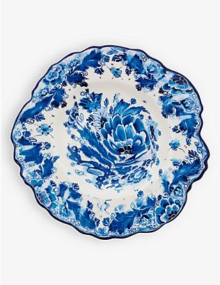 SELETTI: Seletti x Diesel Living Classics on Acid Delf Rose porcelain dessert plate 21cm