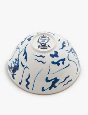 Shop Seletti X Diesel Living Classics On Acid Koi Porcelain Salad Bowl 18.3cm