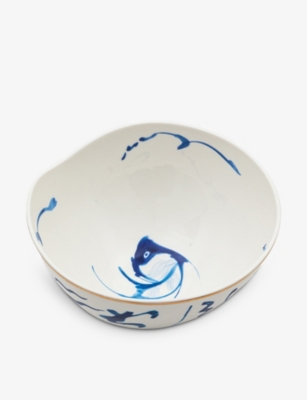 Seletti X Diesel Living Classics On Acid Koi Porcelain Salad Bowl 18.3cm