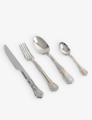 Seletti Kintsugi Stainless-steel Cutlery Set Of Four