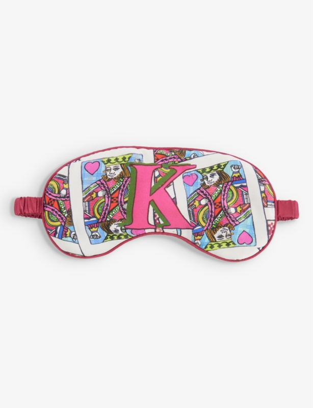K For King patterned silk sleep mask