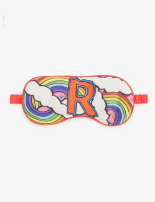 JESSICA RUSSELL: R for Rainbow printed silk sleep mask