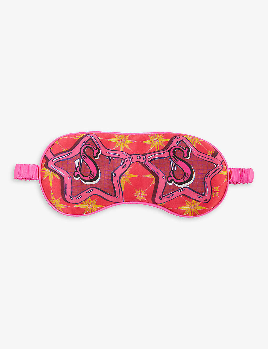 Jessica Russell Womens Multi-coloured S For Sunglasses Patterned Silk Sleep Mask