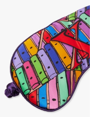 Jessica Russell Womens Flint X For Xylophone Silk Sleep Mask In Multi-coloured