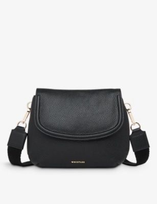 WHISTLES Nala saddleshape leather crossbody bag