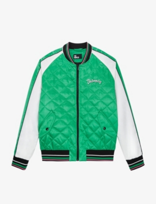 THE KOOPLES: Logo-embroidered quilted woven bomber jacket