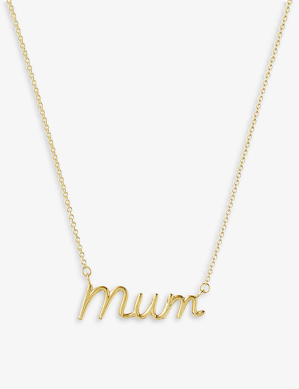 The Alkemistry Womens Yellow Gold Mum 18ct Yellow-gold Necklace