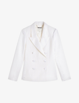 TED BAKER: Astaa double-breasted woven blazer