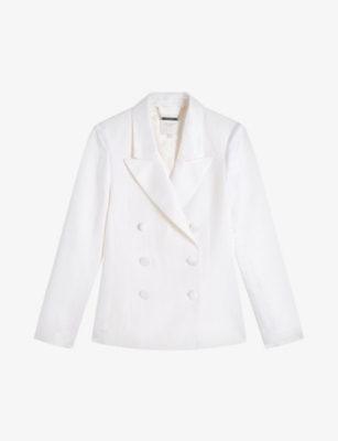 Ted Baker Astaa Tuxedo Jacket In Cream
