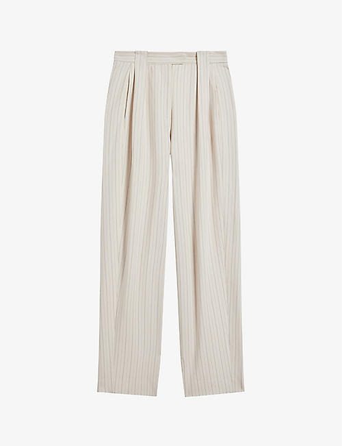 TED BAKER: Kllarat straight-leg mid-rise stretch-woven trousers