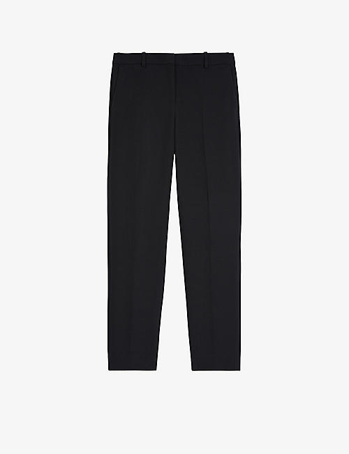 THE KOOPLES: High-rise straight-leg stretch-woven trousers