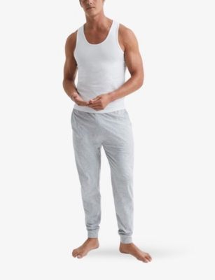 REISS MENS REISS VINNIE CREWNECK STRETCH-COTTON VEST