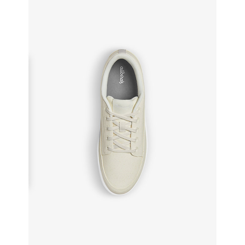 Shop Allbirds Womens Natural White Plant Pacers Lace-up Plant-leather Trainers