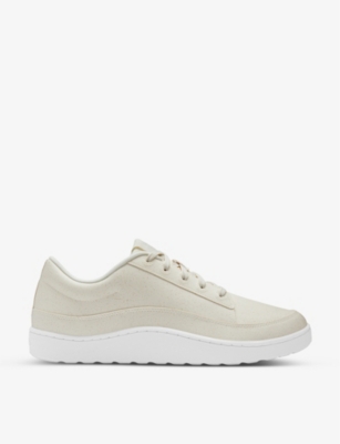 Shop Allbirds Womens Tural White Plant Pacers Lace-up Plant-leather Trainers In Natural White