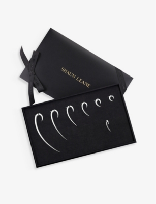 SHAUN LEANE: Iconic Hook sterling-silver and 0.04ct diamond earring box set