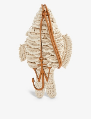 JW ANDERSON: The Fish cotton-blend cross-body bag