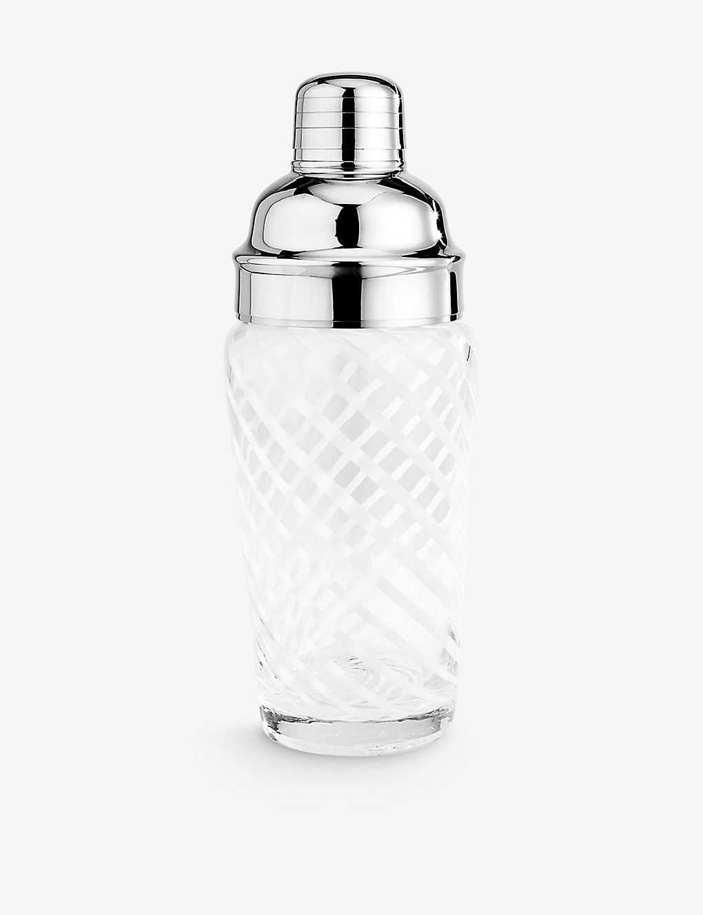 Shop Soho Home Coletta Glass-bottom Cocktail Maker In Silver
