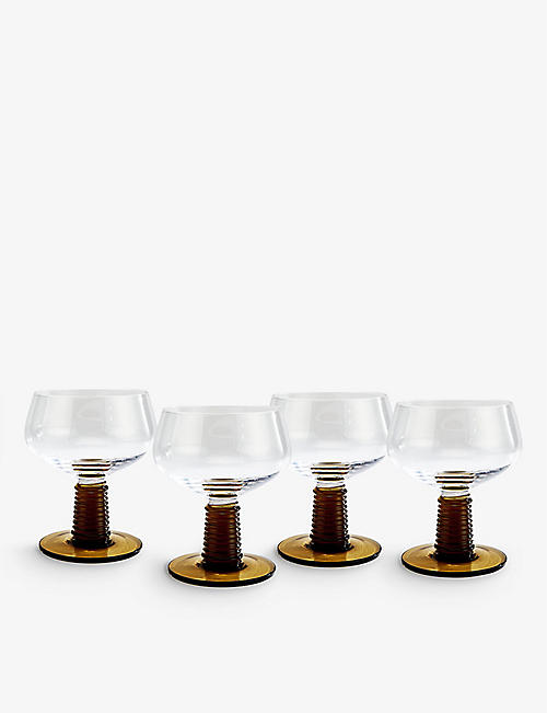 SOHO HOME: Bennett champagne coupe glasses set of four