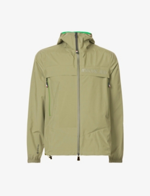 Moncler Shipton Hooded Jacket, Men, Green, Size: 3 In Khaki