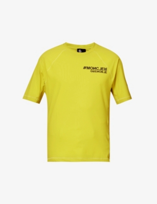 Moncler Day-namic Logo Stretch-jersey T-shirt In Black