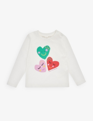STELLA MCCARTNEY - Heart-print cotton-jersey T-shirt 9-36