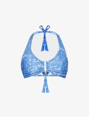 stemning fællesskab tilnærmelse HEIDI KLEIN - Cap Mala graphic-print stretch-recycled polyamide bikini top  | Selfridges.com