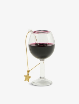 SELFRIDGES EDIT: Wine glass Christmas decoration 7cm