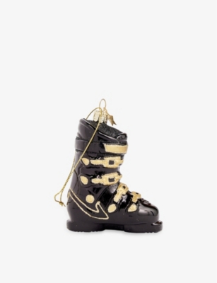 SELFRIDGES EDIT: Ski Shoe glass Christmas decoration 9.5cm