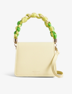 Ted Baker Lime Maryse Knotted handle Leather Cross body Bag ModeSens