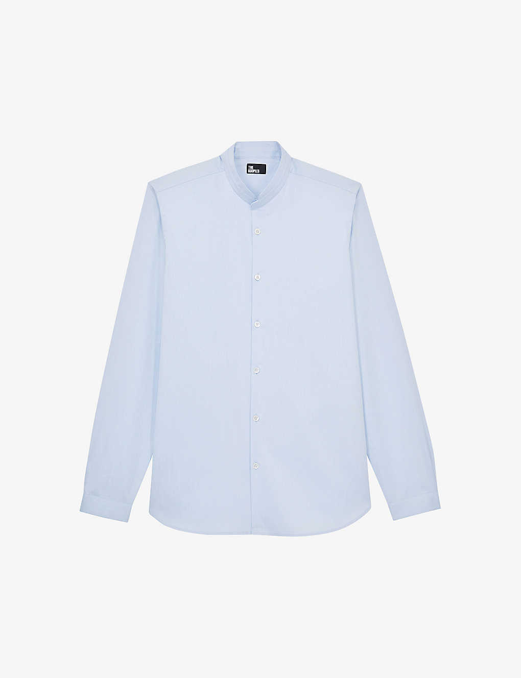 The Kooples Mens Blu03 Slim-fit Cotton Shirt In Blue