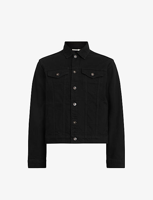 ALLSAINTS: Hebden long-sleeve regular-fit organic-cotton denim jacket