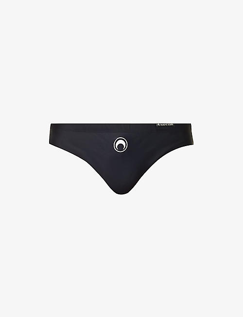 MARINE SERRE: Moon-print low-rise recycled-polyamide-blend swimming briefs