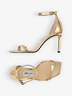 JIMMY CHOO: Alva 85 leather heeled sandals