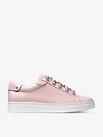 JIMMY CHOO: Antibes/F pearl-embellished leather low-top trainers
