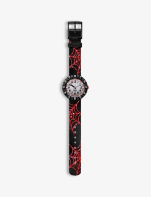 Flik Flak Girls Silver Kids Fcsp118 Webaxus Silicone Quartz Watch