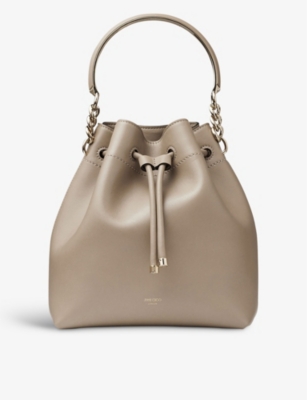 JIMMY CHOO: Bon Bon leather top-handle bag