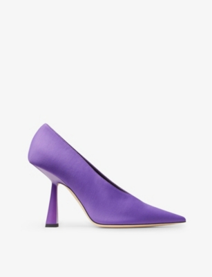Jimmy Choo Maryanne 100mm Pointed-toe Pumps In Cassis